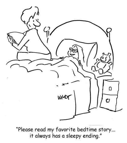 Please read my favourite bedtime story, it always has a sleepy ending.