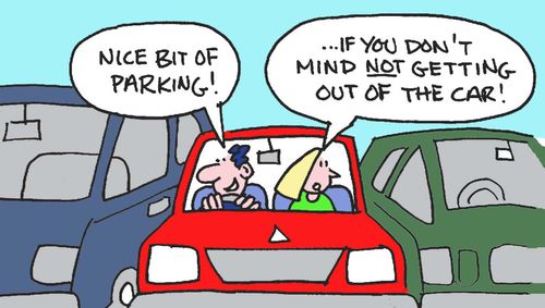 Nice bit of parking! If you don't mind not getting out of the car!