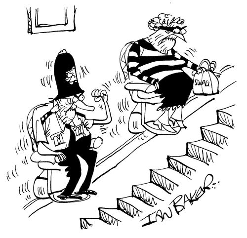 Pensioners On Stair Lifts