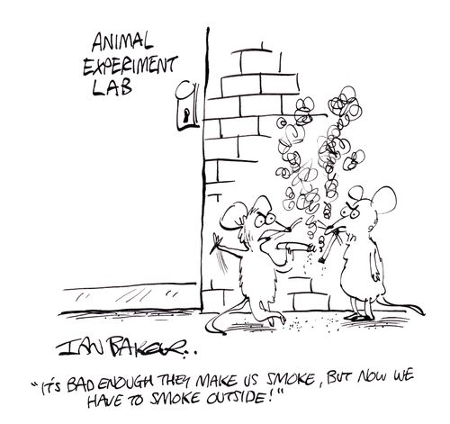 'It's bad enough they make us smoke, but now we have to smoke outside!'