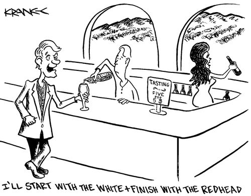 'I'll start with the white and end with the redhead