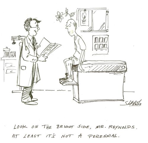 'Look on the bright side, Mr. Reynolds. At leasat it's not a perennial.'