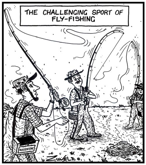 The challenging sport of Fly-fishing.