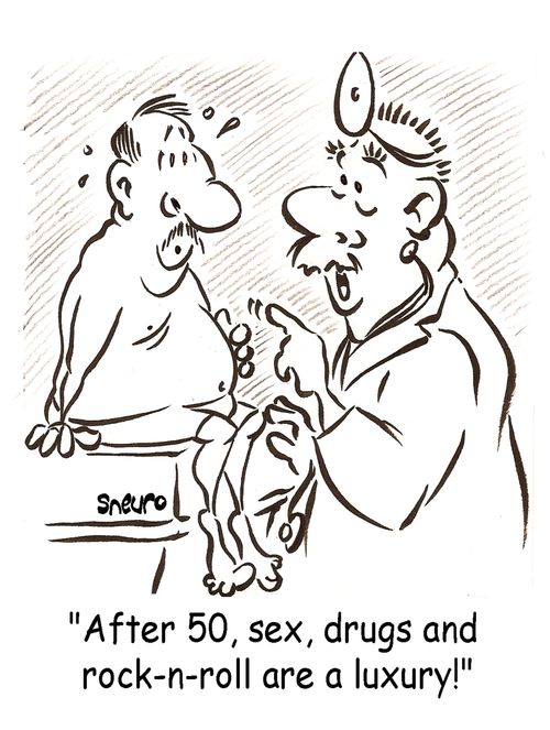After 50, sex, drugs and rock-n-roll are a luxury!