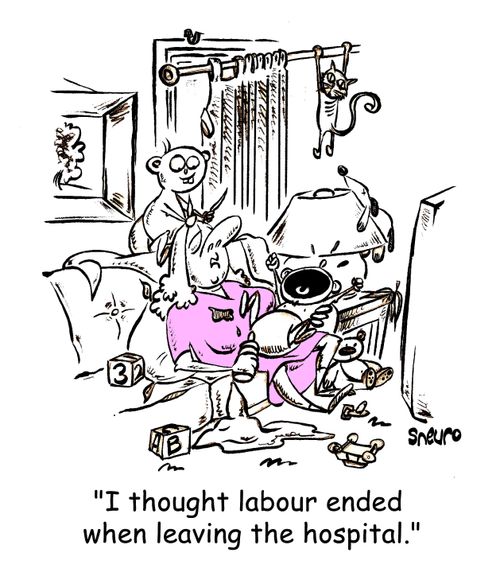 Tired mom: I thought labour ended when leaving the hospital.