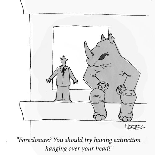 'Foreclosure? You should try having extinction hanging over your head!'