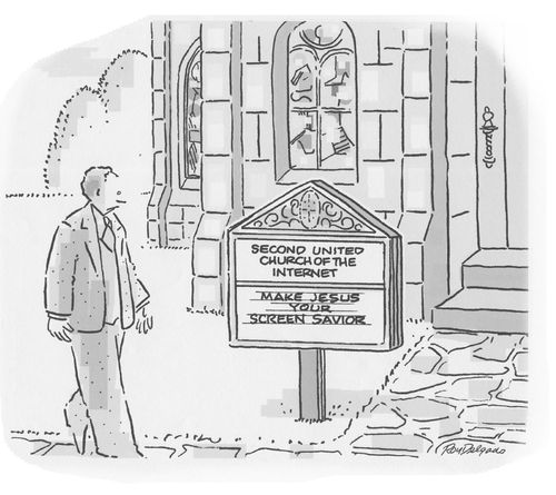 Second united church of the internet: Make Jesus your screen savior