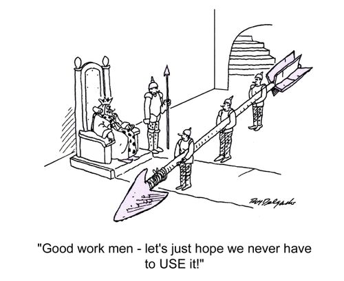 'Good work men, let's just hope we never have to use it!'