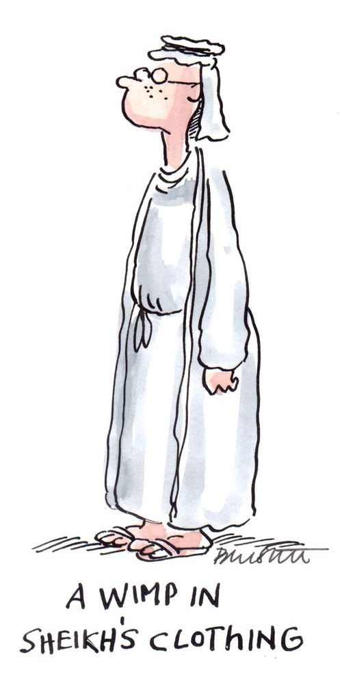'A wimp in sheikh's clothing.'
