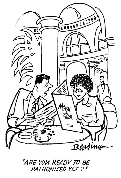 'Are you ready to be patronised yet?'