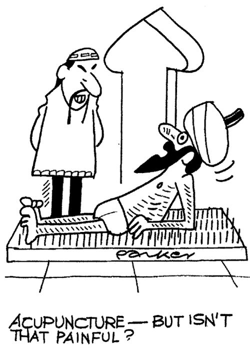 'Acupuncture, but isn't that painful?"