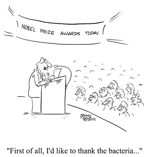 "First of all, I'd like to thank the bacteria"