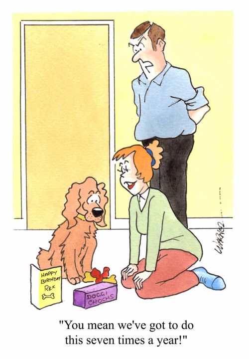 "You mean we've got to do this seven times a year?" (Colour)