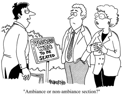 "Ambiance or non-ambiance section?"