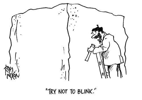 Sculptor - "Try not to blink."