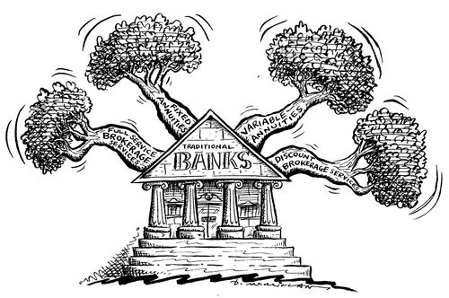 Growth from traditional banks