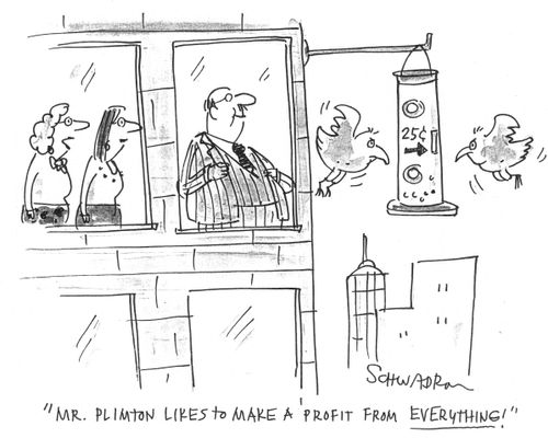 'Mr. Pleaton likes to make a profit from everything!'