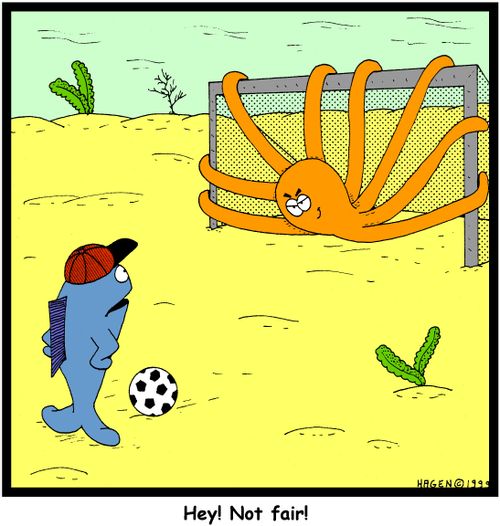 'Hey! Not fair!'