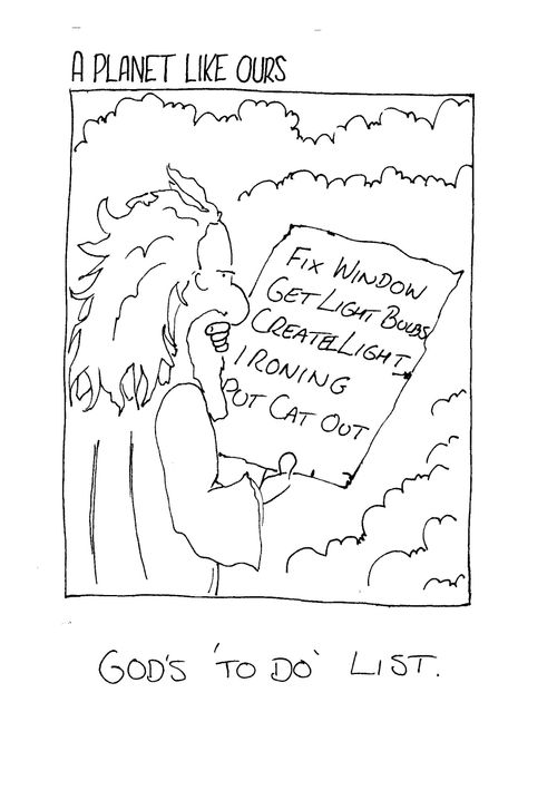 Gods 'to do' list.