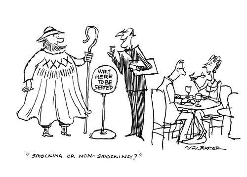 'Smocking or non-smocking?'