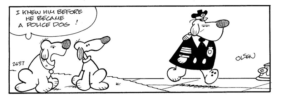 'I knew him before he became a police dog!'