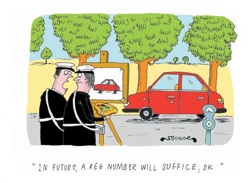 'In future a reg number will suffice, ok.'