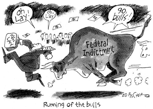 Ken Lay and the running of the Bull