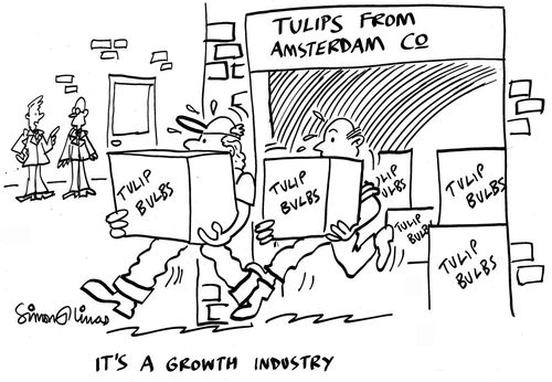 'It's a growth industry' (tulips from Amsterdam).