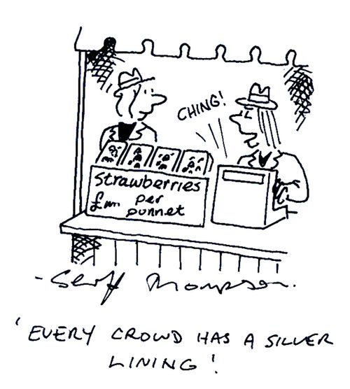 'Every crowd has a silver lining!'
