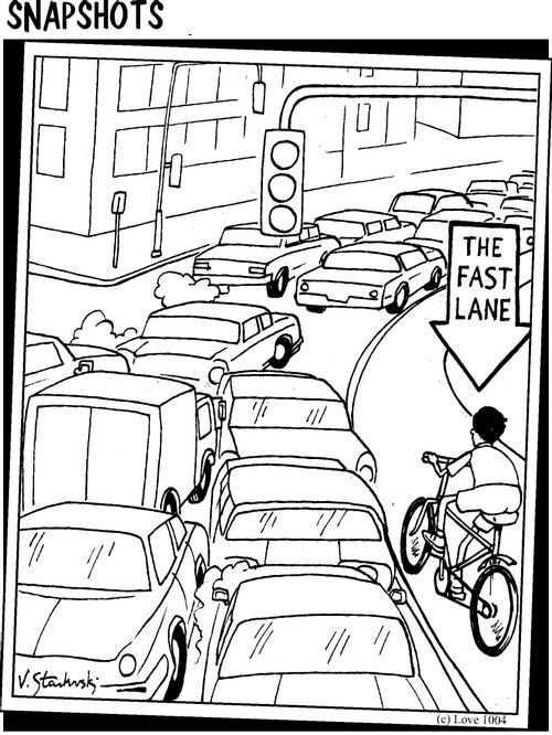 The fast lane - for cyclists.