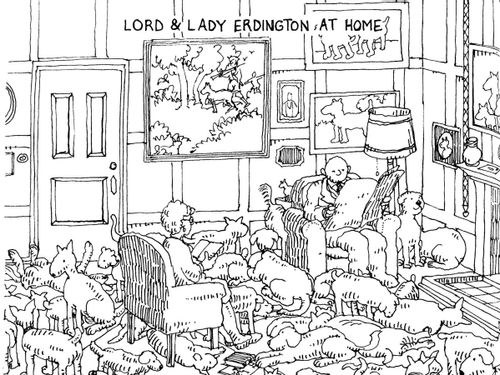 Lord and Lady Erdington at home.