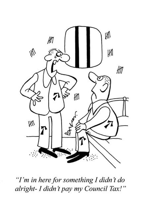 'I'm in here for something I didn't do alright-I didn't pay my Council Tax!'