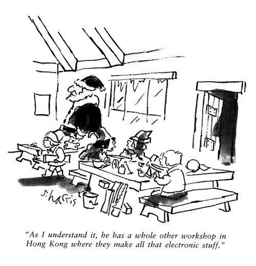 'As I understand it, he has a whole other workshop in Hong Kong where they make all that electronic stuff.'
