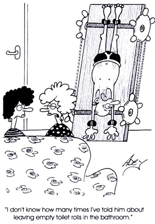 "I don't know how many times I've told him about leaving empty toilet rolls in the bathroom."
