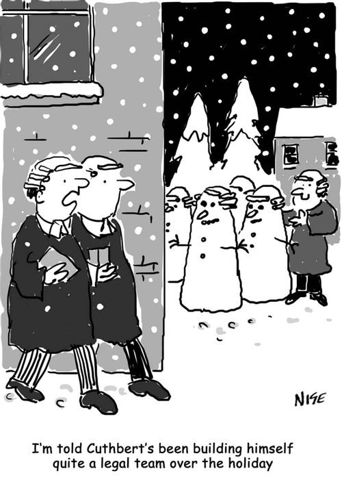 I'm told Cuthbert's been building himself quite a legal team over the holiday'