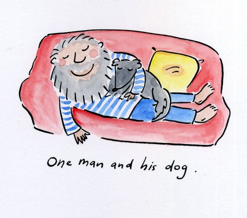 One man and his dog.
