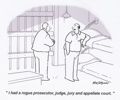 'I had a rogue prosecutor, judge, jury and appellate court.'