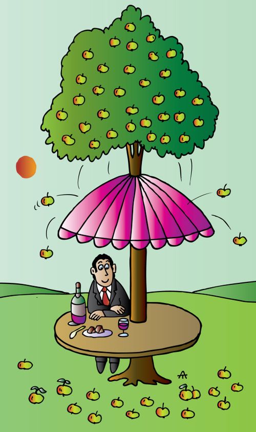 Picnic Under the Apple Tree