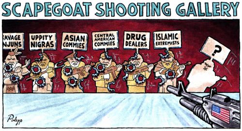 Scapegoats shooting gallery.
