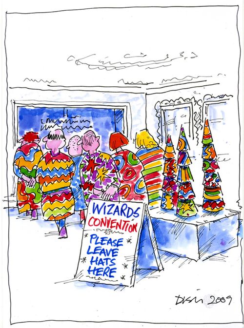 Wizards Convention: Please Leave Hats Here.