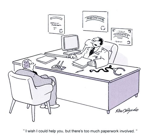 'I wish I could help you, but there's too much paperwork involved.'