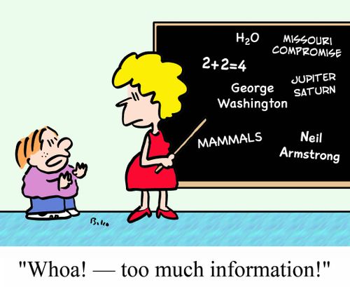 'Whoa! - Too much information!'
