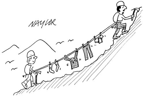 Mountain Climbers and their Washing Line.