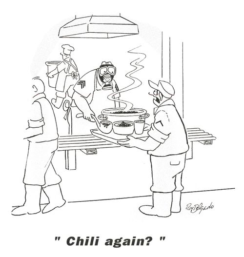 'Chili again?'