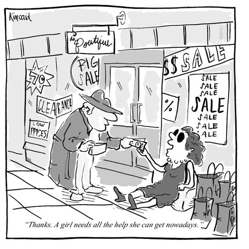 'Thanks. A girl needs all the help she can get nowadays.' 