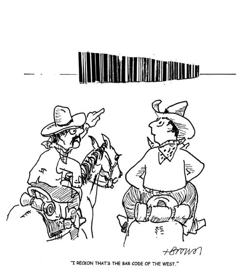 'I reckon that's the bar code of the west.'