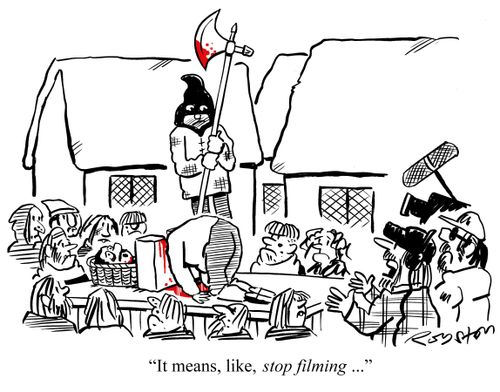 'It means, like, stop filming...'