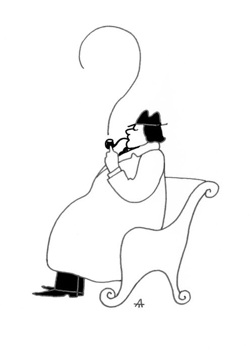 Smoking detective.