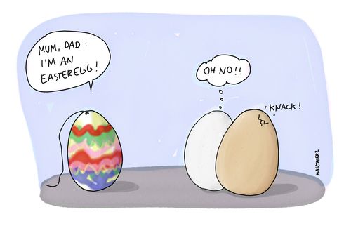 'Mum, Dad: I'm an Easter egg!'
