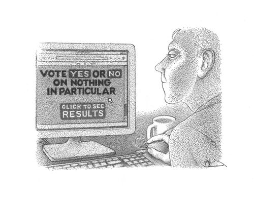 Vote 'Yes' or 'No' on nothing in particular - click to see results.